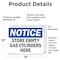 Signmission Store Empty Gas Cylinders Here, 14 in W x Rectangle, Vinyl Decal OS-2PACK-NS-D-1014-L-16627 - alternate 3